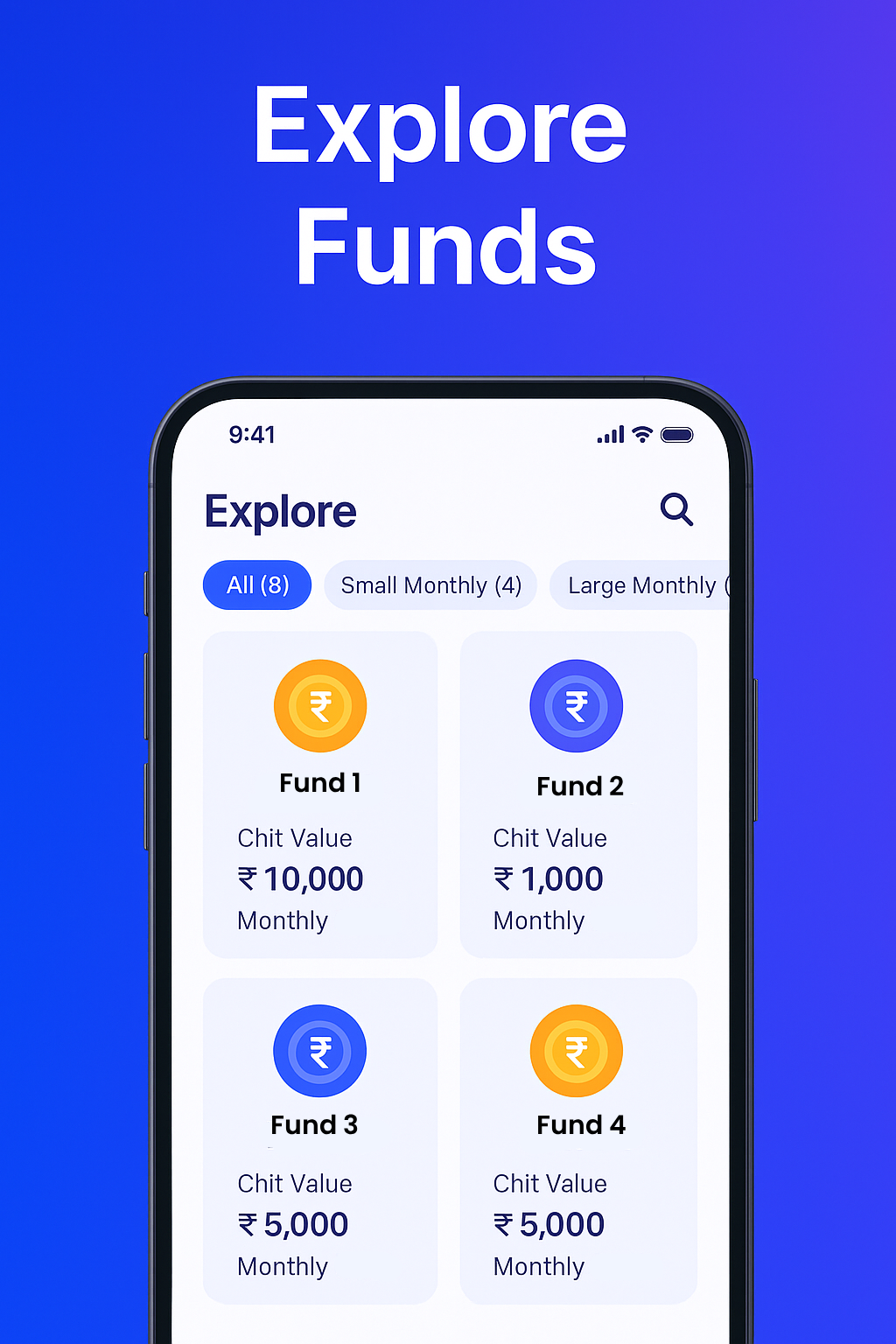 FundEzy bidding screen
